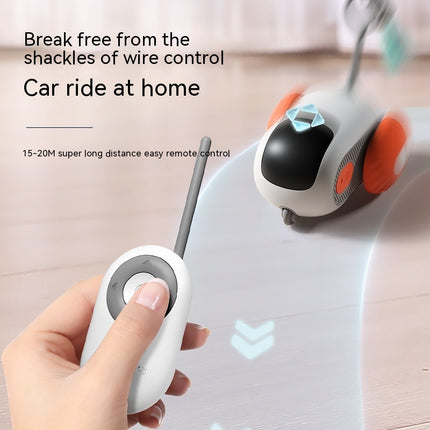 Remote Control Interactive Cat Car Toy – USB Rechargeable Smart Automatic Chasing Toy