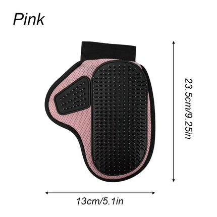 Cat & Dog Hair Removal Grooming Glove | Silicone Bath Massage & Deshedding Cleaning Glove