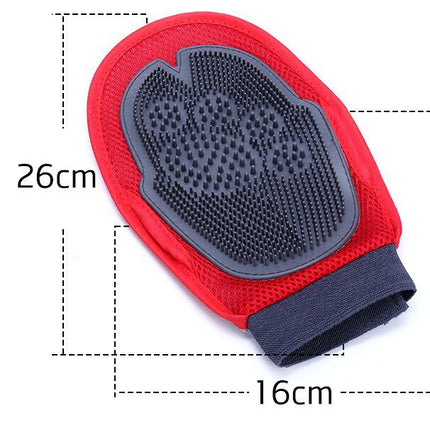 Dog Fur Grooming Massage Brush Glove – Soft Massage, Hair Removal & Shedding Tool for Dogs