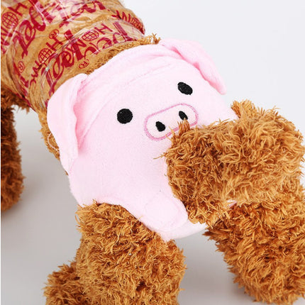 Reusable Dog Diapers Belly Band – Cartoon Cotton Physiological Underwear for Small Dogs