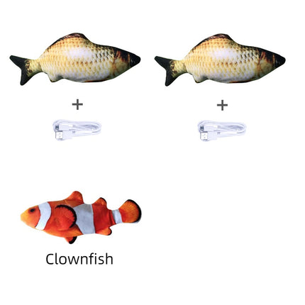 Electric Flopping Fish Cat Toy (Without Catnip) | Interactive Jumping Fish Simulation for Cats