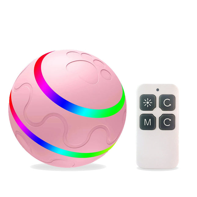 Smart Interactive Cat Ball Toy – USB Rechargeable Self-Rotating Wicked Ball with Remote Control