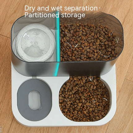 Automatic Gravity Pet Feeder with Water Dispenser for Cats – ABS PP Dual Food & Water Bowl