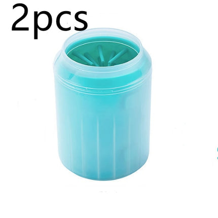 Portable Pet Paw Cleaner Cup with Soft Brush, Dog Paw Washing & Cleaning Kit (S / M / L)