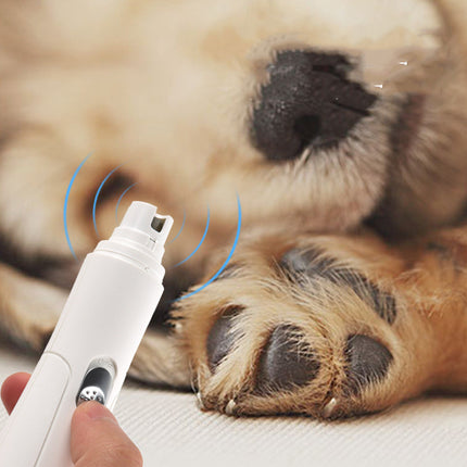 USB Rechargeable Pet Nail Trimmer & Polisher for Dogs and Cats – Electric Grooming Tool