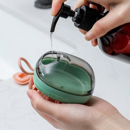 2-in-1 Silicone Pet Bath Brush with Shampoo Dispenser – Dog & Cat Cleaning Massage Grooming Brush