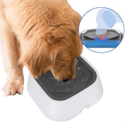 1.5L Anti-Overflow Floating Pet Water Bowl – Slow Drinking Dog & Cat Water Feeder with Splash-Proof Design