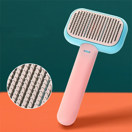 Pet Grooming Hair Massage Comb – Open-Knot Stainless Steel Brush for Cats and Dogs Fur Cleaning