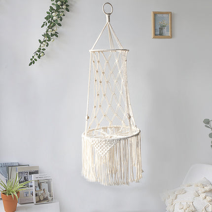 Macrame Hanging Cat Bed – Wall Hanging Macrame Cat Hammock Swing for Indoor Cats