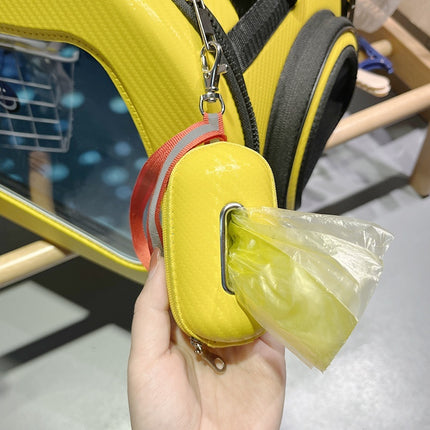 Outdoor Dog Walking Poop Bag Storage Dispenser with Clip & Wrist Strap