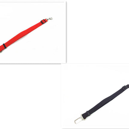 Adjustable Dog Pet Car Safety Seat Belt Restraint Lead Travel Leash for Small and Medium Dogs
