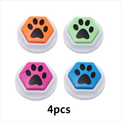 Pet Communication Training Talk Button – Interactive Voice Recording Squeeze Button Toy