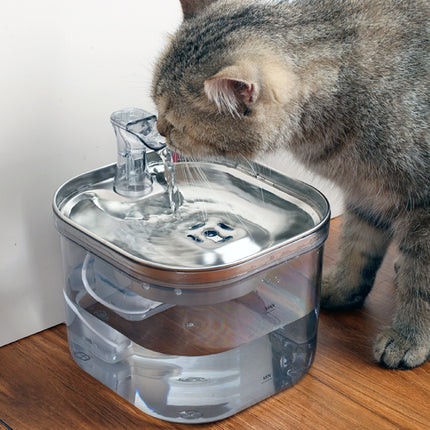 Pet Cat & Dog Stainless Steel Automatic Circulation Water Fountain – Intelligent Drinking Dispenser