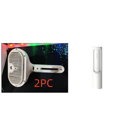 Pet Self-Cleaning Grooming Brush with Mist Spray, Dog & Cat Hair Remover Comb, Dematting Slicker Brush with Built-in Humidifier for Pet Grooming