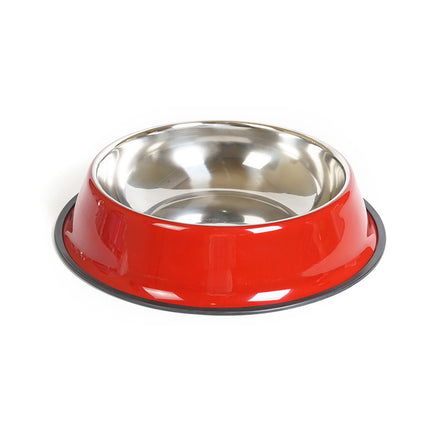 Stainless Steel Pet Feeding Bowl with Non-Slip Base – Durable Food & Water Bowl for Cats & Dogs