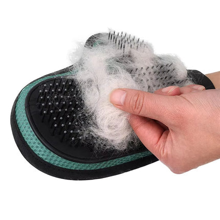 Cat & Dog Hair Removal Grooming Glove | Silicone Bath Massage & Deshedding Cleaning Glove