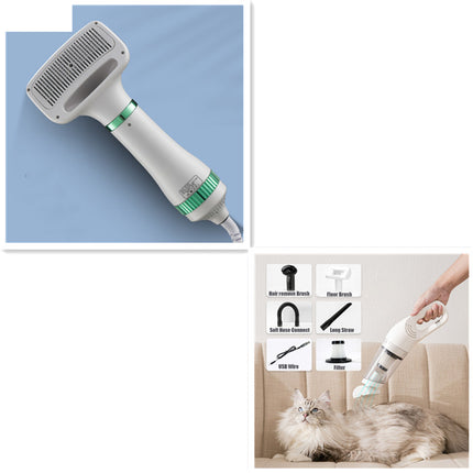 Household Pet Hair Dryer for Dogs & Cats – One-Key Hair Removal Grooming Dryer with Warm & Hot Air